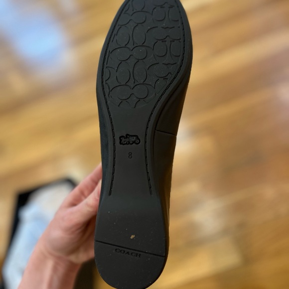 Coach Black Ballet Flats with Bow - Picture 8 of 8
